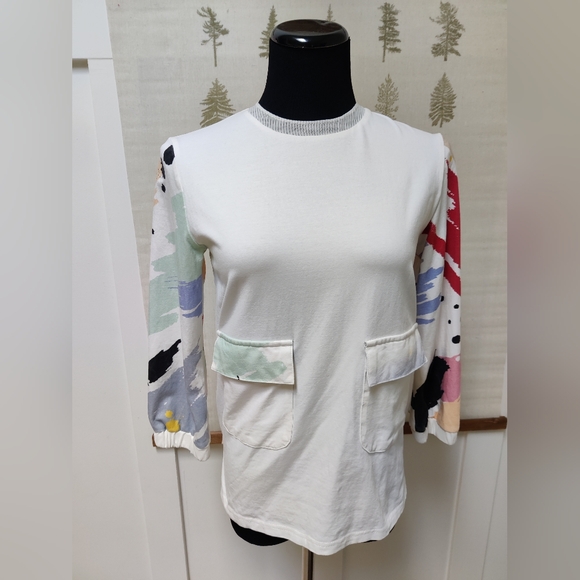 Stella & Mavis Abstract Paint Splatter Top - Small - Picture 2 of 11